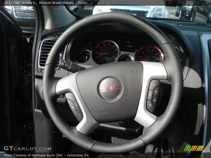 Medium Brown Metallic / Ebony 2012 GMC Acadia SL