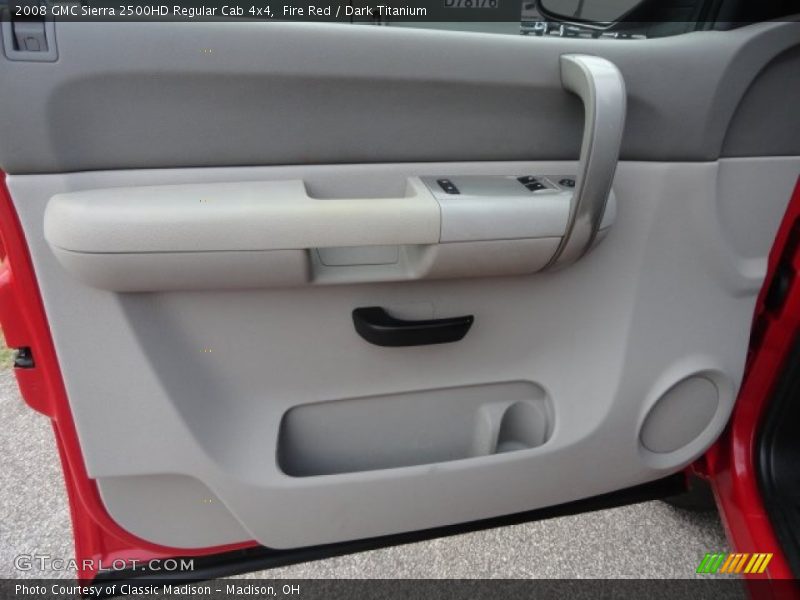 Fire Red / Dark Titanium 2008 GMC Sierra 2500HD Regular Cab 4x4