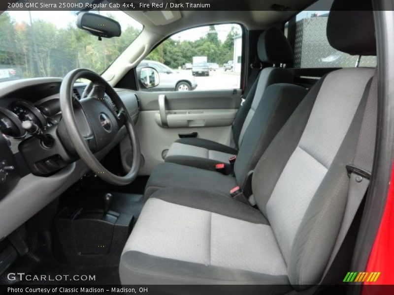 Front Seat of 2008 Sierra 2500HD Regular Cab 4x4