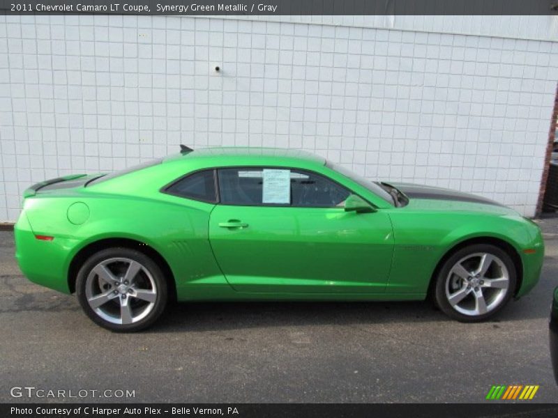 Synergy Green Metallic / Gray 2011 Chevrolet Camaro LT Coupe