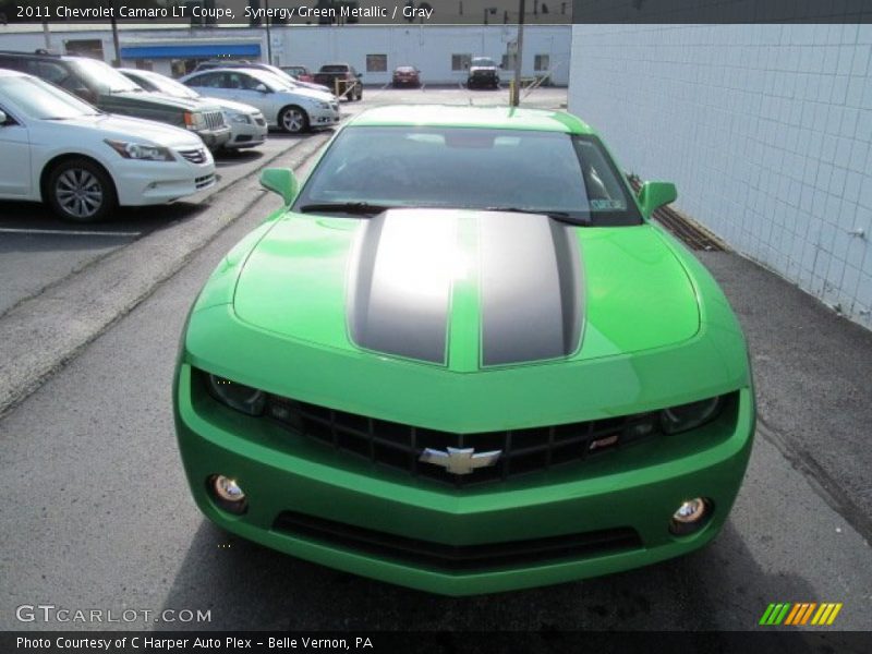 Synergy Green Metallic / Gray 2011 Chevrolet Camaro LT Coupe