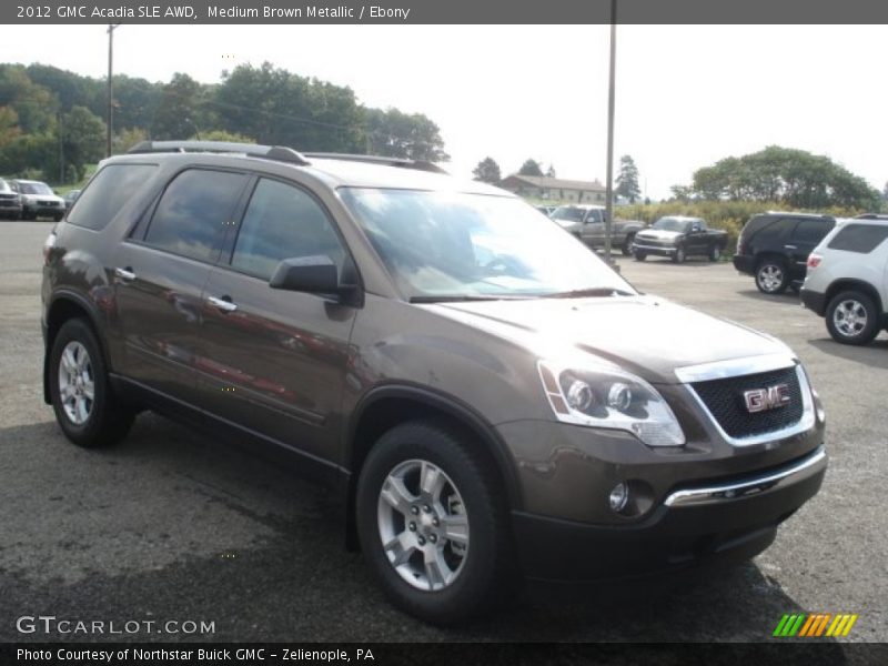 Medium Brown Metallic / Ebony 2012 GMC Acadia SLE AWD