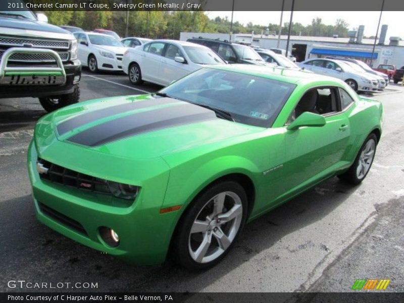 Synergy Green Metallic / Gray 2011 Chevrolet Camaro LT Coupe