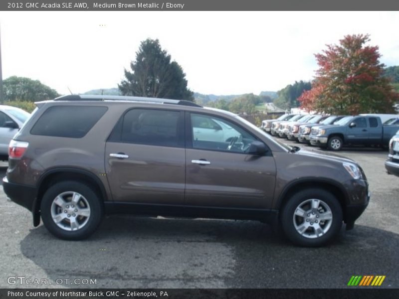 Medium Brown Metallic / Ebony 2012 GMC Acadia SLE AWD