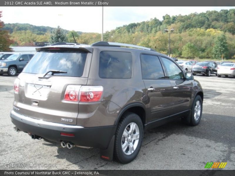Medium Brown Metallic / Ebony 2012 GMC Acadia SLE AWD
