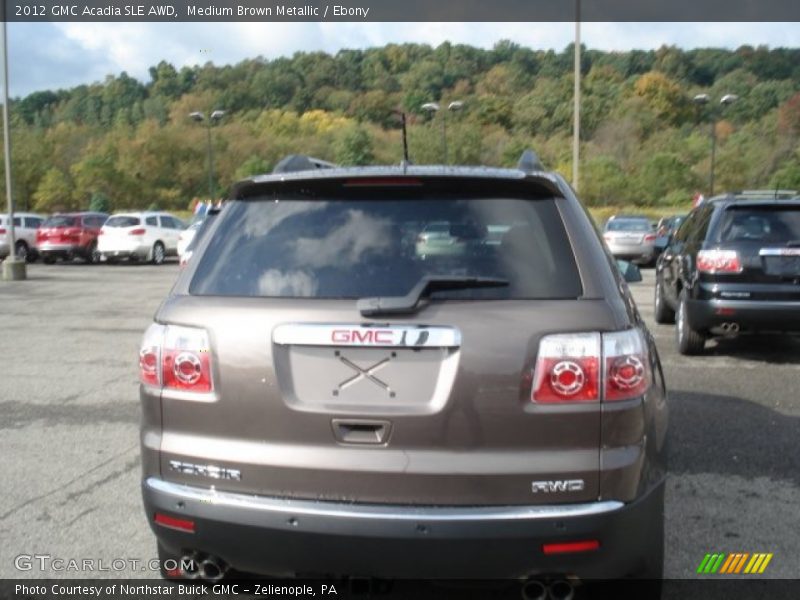 Medium Brown Metallic / Ebony 2012 GMC Acadia SLE AWD