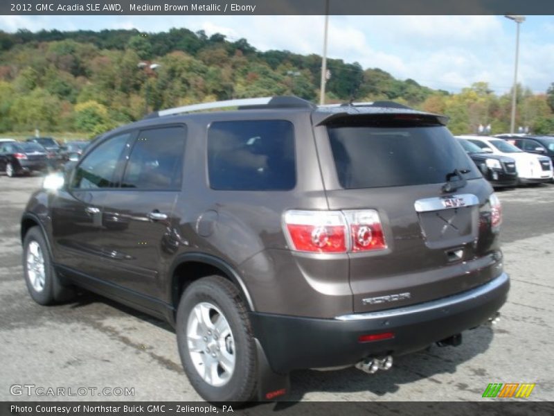 Medium Brown Metallic / Ebony 2012 GMC Acadia SLE AWD