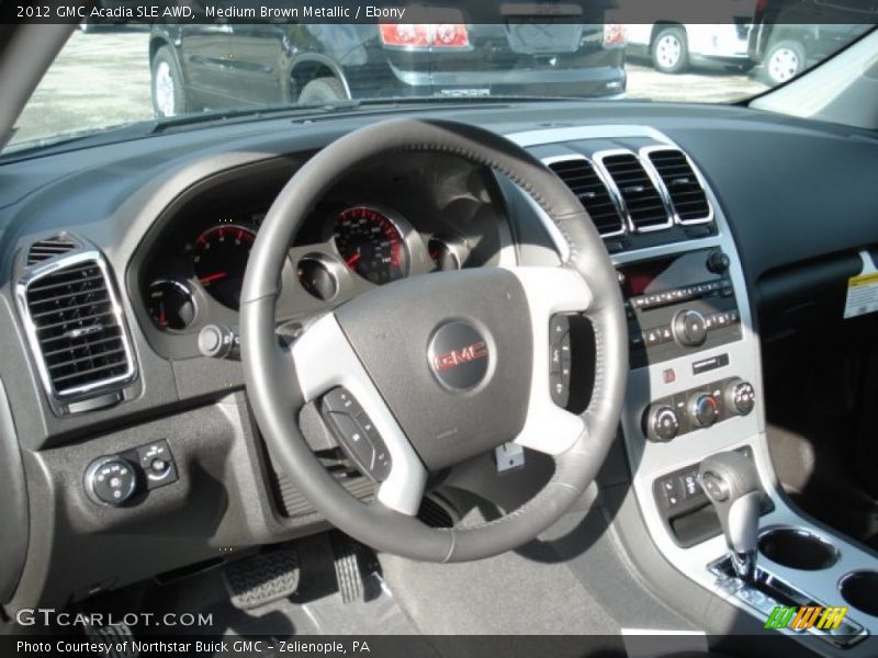 Medium Brown Metallic / Ebony 2012 GMC Acadia SLE AWD