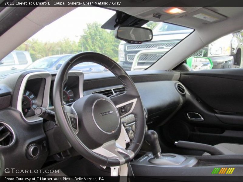 Synergy Green Metallic / Gray 2011 Chevrolet Camaro LT Coupe