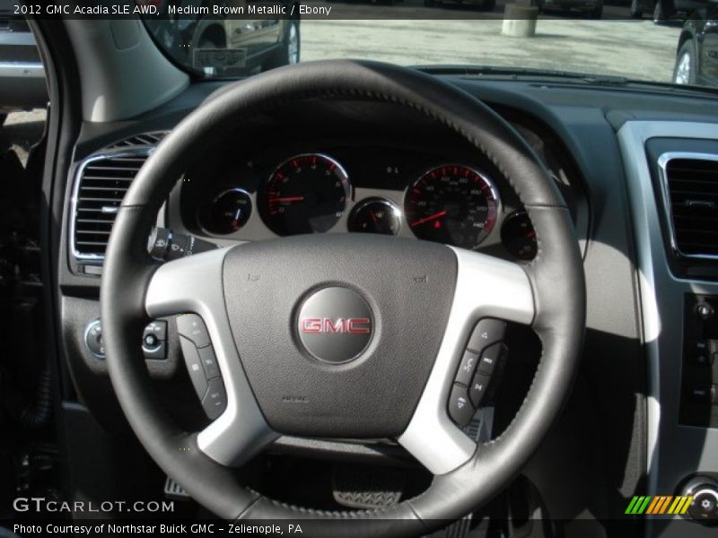 Medium Brown Metallic / Ebony 2012 GMC Acadia SLE AWD