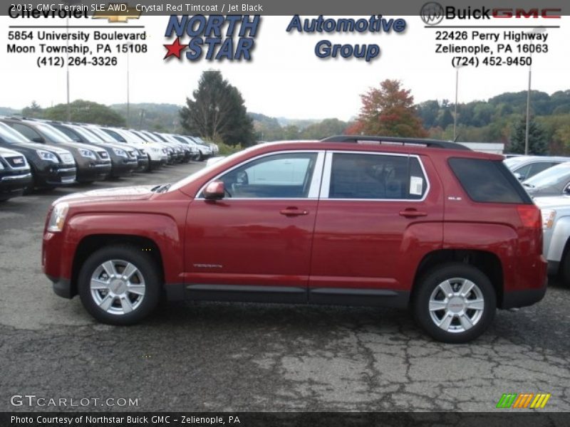 Crystal Red Tintcoat / Jet Black 2013 GMC Terrain SLE AWD