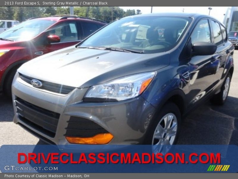 Sterling Gray Metallic / Charcoal Black 2013 Ford Escape S