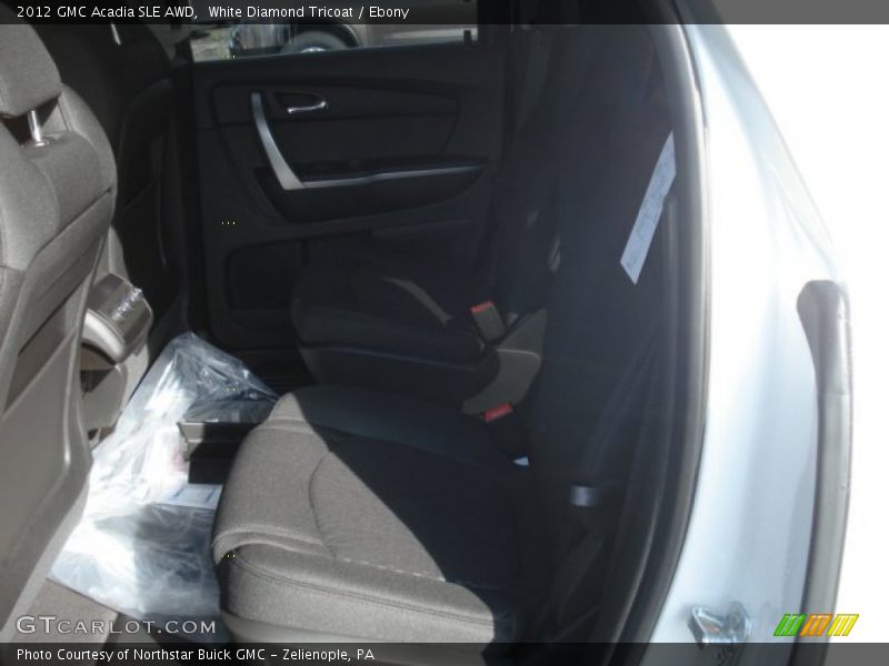 White Diamond Tricoat / Ebony 2012 GMC Acadia SLE AWD