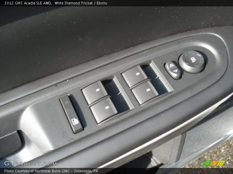 White Diamond Tricoat / Ebony 2012 GMC Acadia SLE AWD