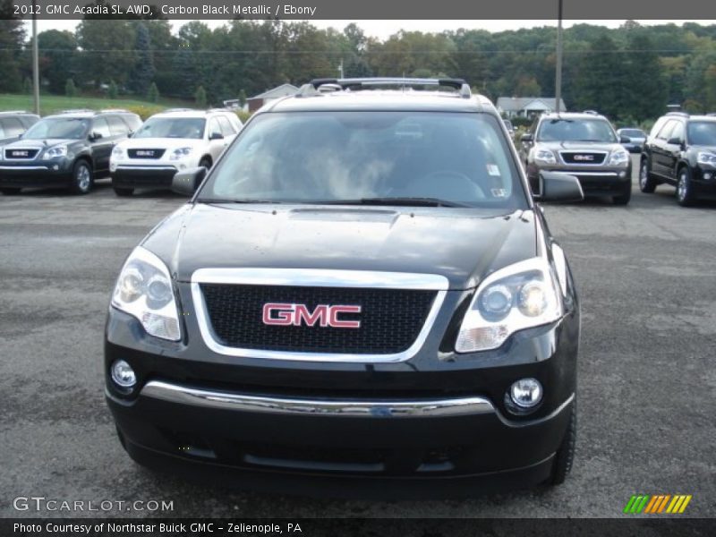 Carbon Black Metallic / Ebony 2012 GMC Acadia SL AWD