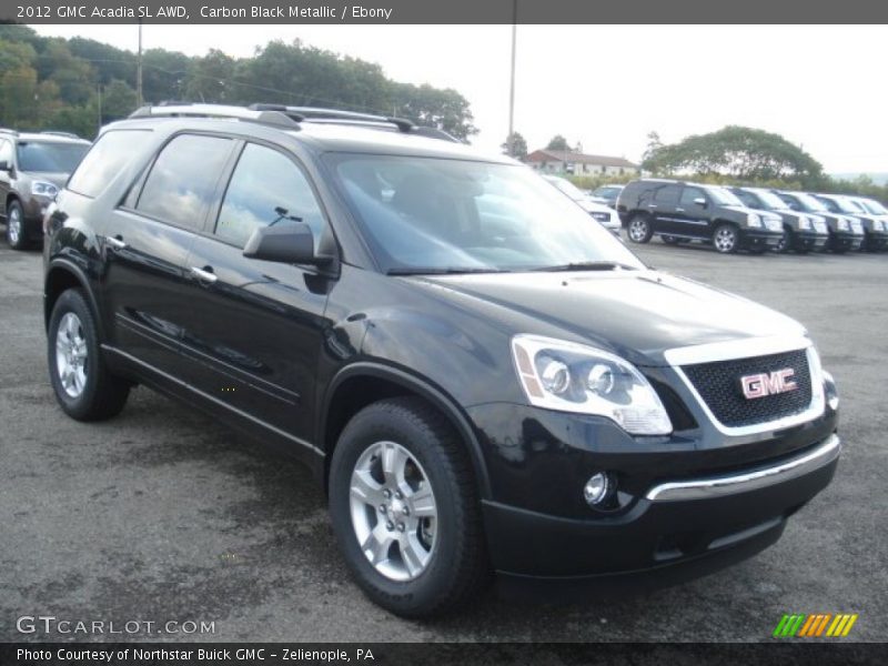 Carbon Black Metallic / Ebony 2012 GMC Acadia SL AWD