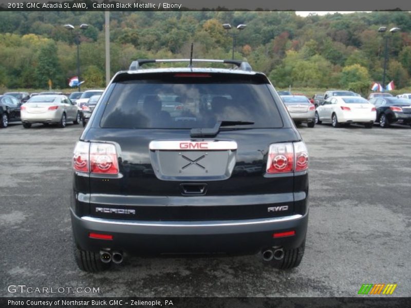 Carbon Black Metallic / Ebony 2012 GMC Acadia SL AWD