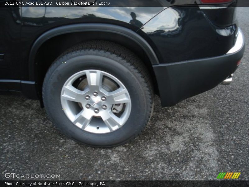 Carbon Black Metallic / Ebony 2012 GMC Acadia SL AWD