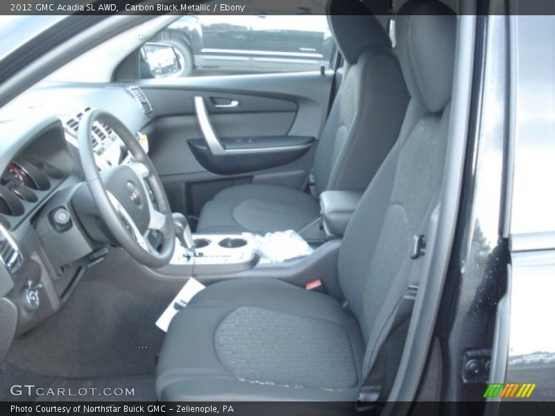 Carbon Black Metallic / Ebony 2012 GMC Acadia SL AWD
