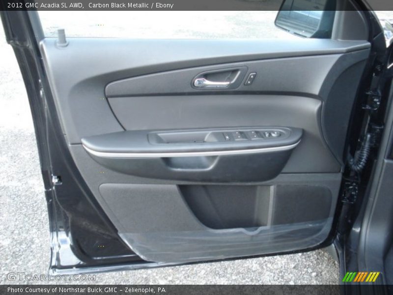 Carbon Black Metallic / Ebony 2012 GMC Acadia SL AWD