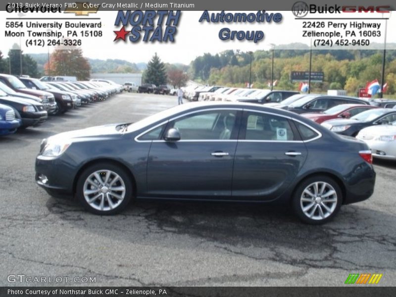 Cyber Gray Metallic / Medium Titanium 2013 Buick Verano FWD