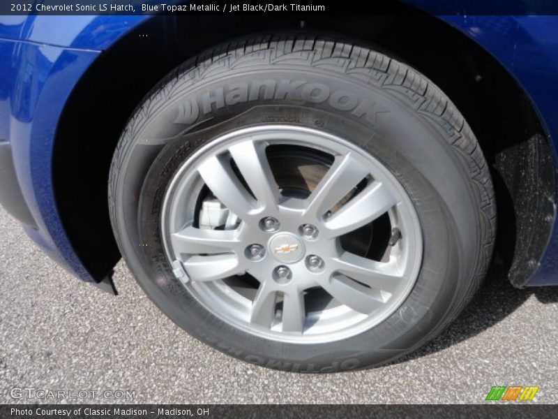 Blue Topaz Metallic / Jet Black/Dark Titanium 2012 Chevrolet Sonic LS Hatch