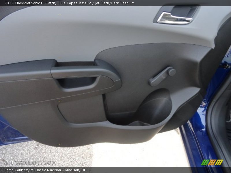 Blue Topaz Metallic / Jet Black/Dark Titanium 2012 Chevrolet Sonic LS Hatch