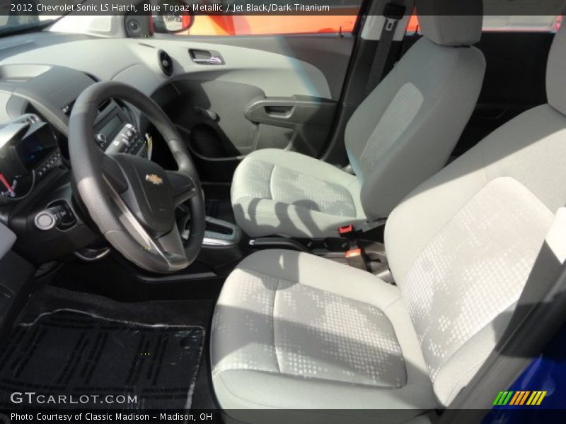 Blue Topaz Metallic / Jet Black/Dark Titanium 2012 Chevrolet Sonic LS Hatch