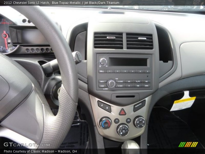 Blue Topaz Metallic / Jet Black/Dark Titanium 2012 Chevrolet Sonic LS Hatch