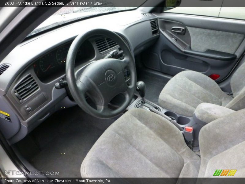 Silver Pewter / Gray 2003 Hyundai Elantra GLS Sedan