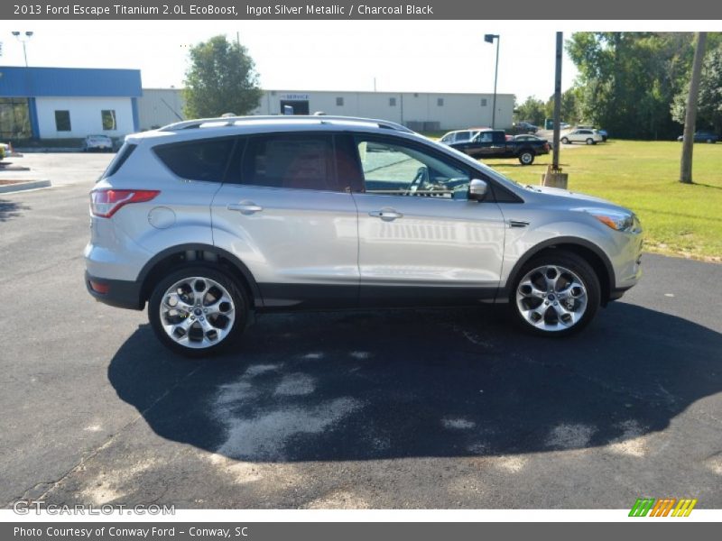 Ingot Silver Metallic / Charcoal Black 2013 Ford Escape Titanium 2.0L EcoBoost