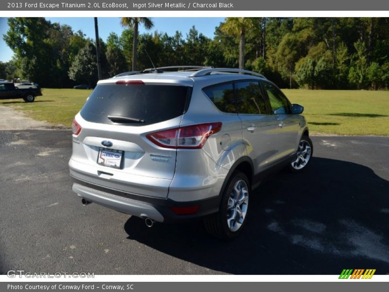 Ingot Silver Metallic / Charcoal Black 2013 Ford Escape Titanium 2.0L EcoBoost