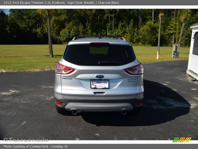 Ingot Silver Metallic / Charcoal Black 2013 Ford Escape Titanium 2.0L EcoBoost