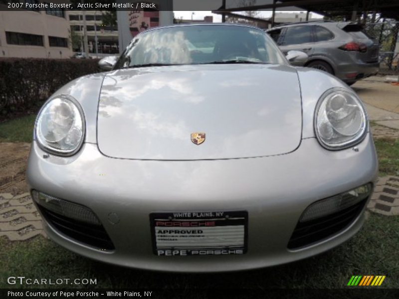 Arctic Silver Metallic / Black 2007 Porsche Boxster
