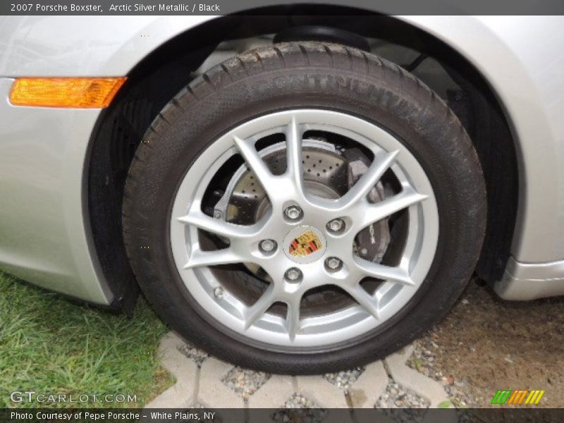 Arctic Silver Metallic / Black 2007 Porsche Boxster