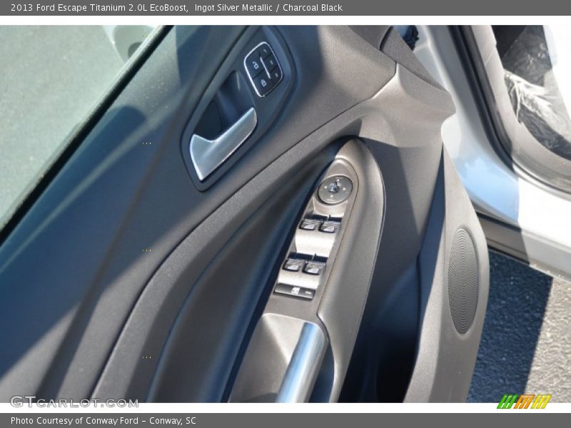 Ingot Silver Metallic / Charcoal Black 2013 Ford Escape Titanium 2.0L EcoBoost