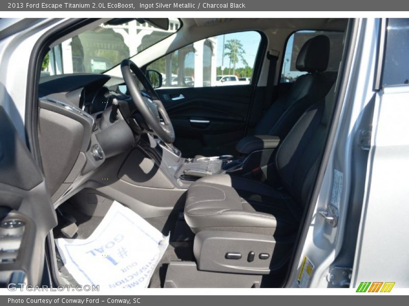 Ingot Silver Metallic / Charcoal Black 2013 Ford Escape Titanium 2.0L EcoBoost