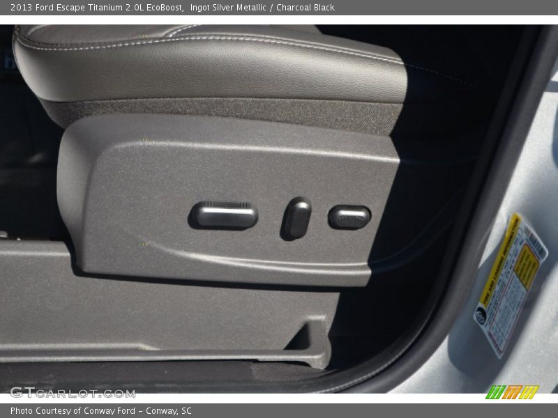 Ingot Silver Metallic / Charcoal Black 2013 Ford Escape Titanium 2.0L EcoBoost
