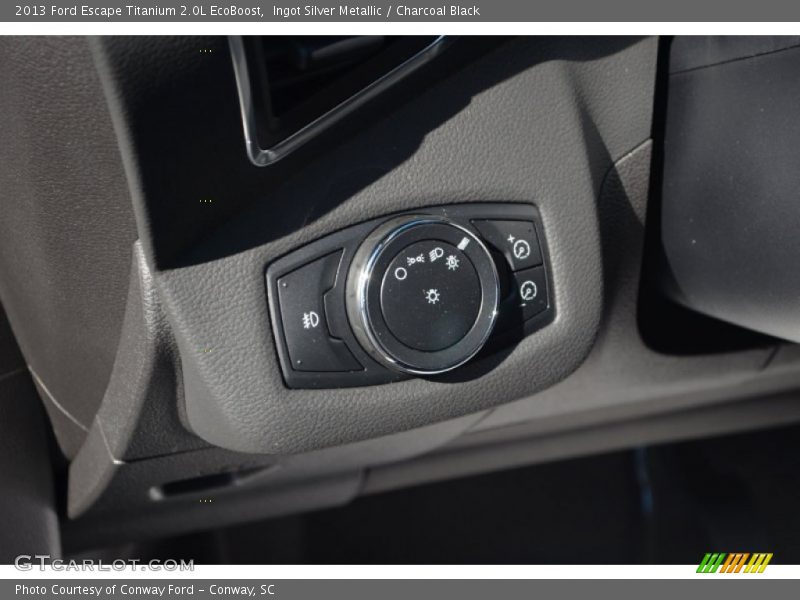 Ingot Silver Metallic / Charcoal Black 2013 Ford Escape Titanium 2.0L EcoBoost