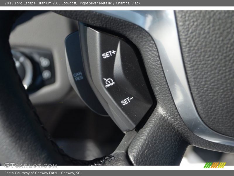 Ingot Silver Metallic / Charcoal Black 2013 Ford Escape Titanium 2.0L EcoBoost