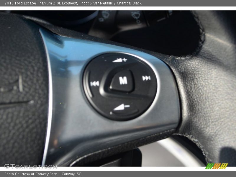 Ingot Silver Metallic / Charcoal Black 2013 Ford Escape Titanium 2.0L EcoBoost