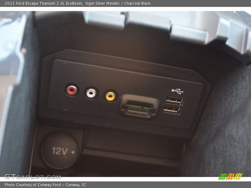 Ingot Silver Metallic / Charcoal Black 2013 Ford Escape Titanium 2.0L EcoBoost