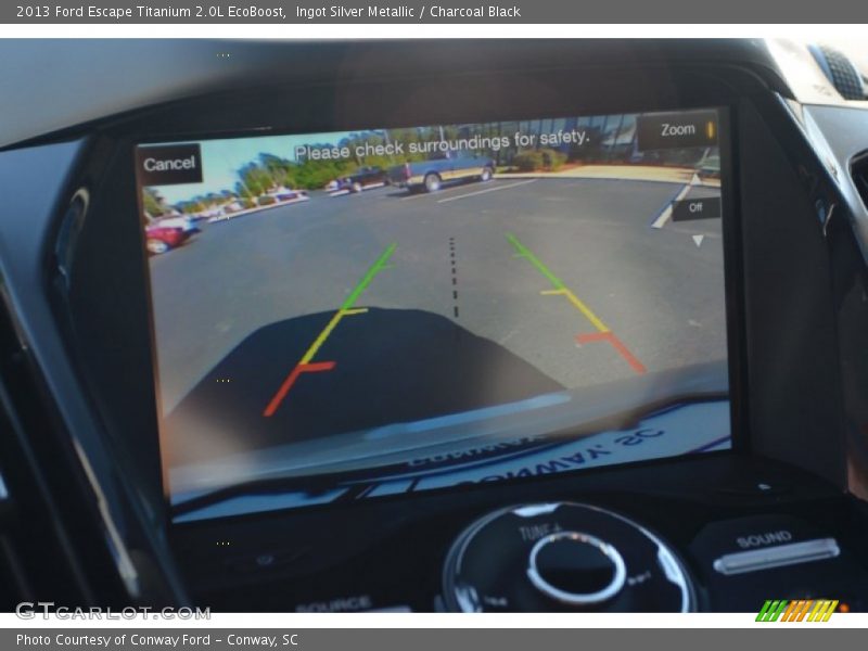 Ingot Silver Metallic / Charcoal Black 2013 Ford Escape Titanium 2.0L EcoBoost