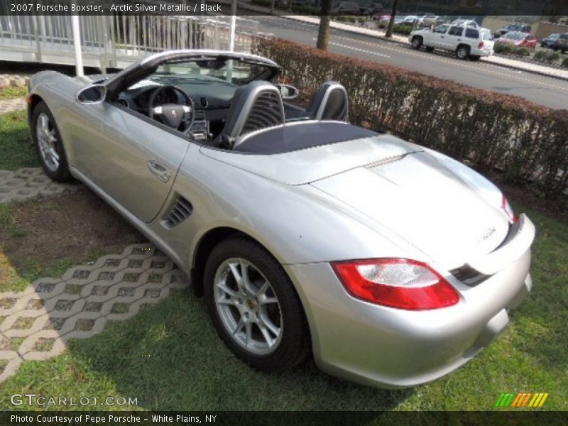 Arctic Silver Metallic / Black 2007 Porsche Boxster