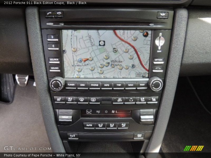 Navigation of 2012 911 Black Edition Coupe