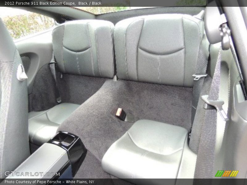 Rear Seat of 2012 911 Black Edition Coupe
