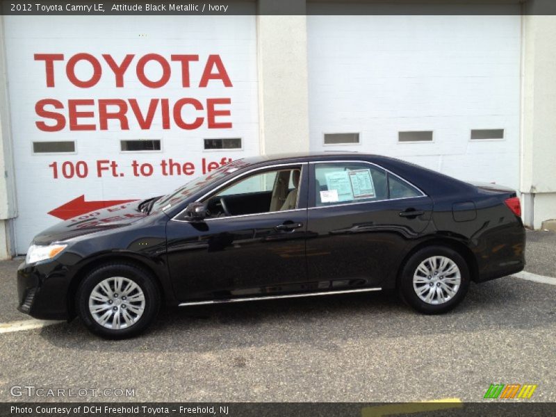 Attitude Black Metallic / Ivory 2012 Toyota Camry LE
