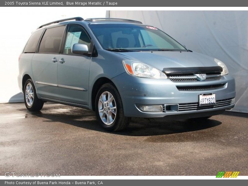 Blue Mirage Metallic / Taupe 2005 Toyota Sienna XLE Limited