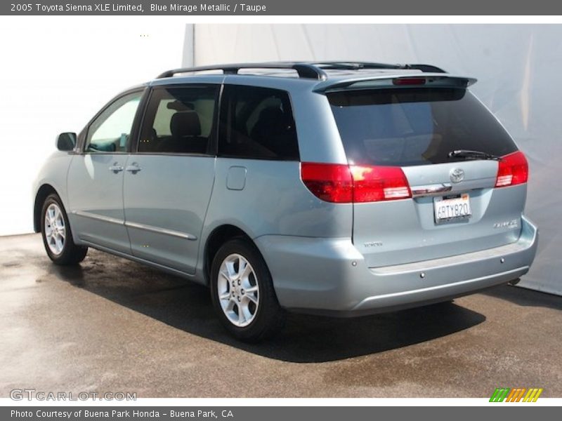 Blue Mirage Metallic / Taupe 2005 Toyota Sienna XLE Limited