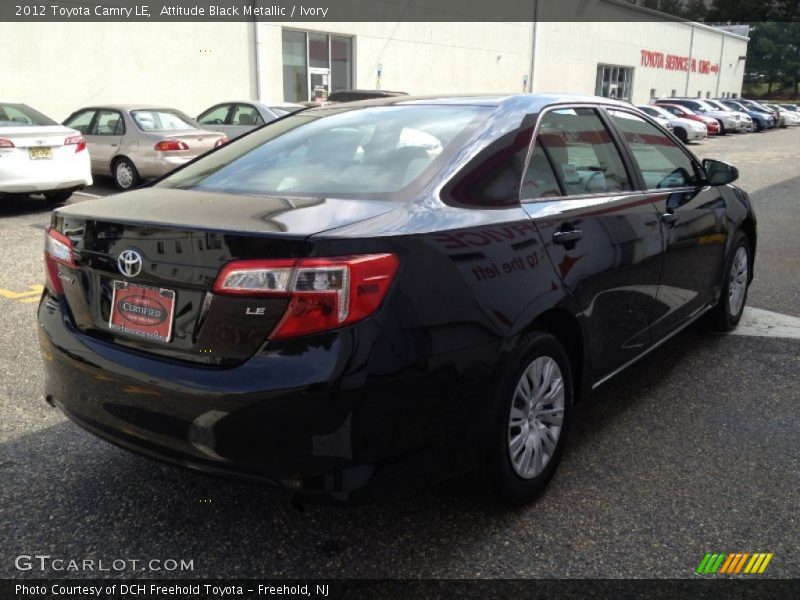 Attitude Black Metallic / Ivory 2012 Toyota Camry LE